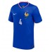 Camisa de time de futebol França Dayot Upamecano #4 Replicas 1º Equipamento Europeu 2024 Manga Curta